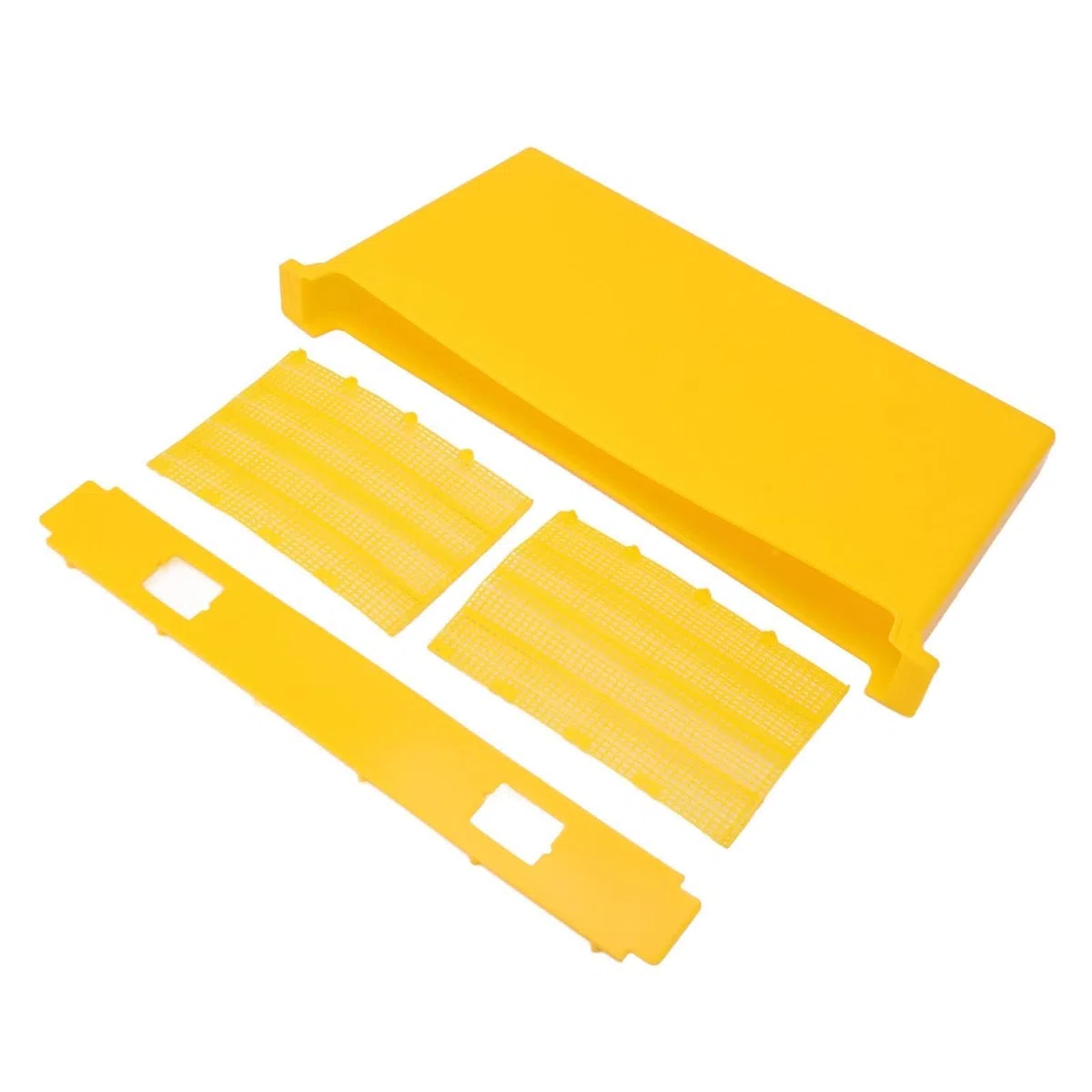 Alimentador de abejas, 4L Alimentadores de abejas de plástico amarillo para colmenas Alimentador de marco Marco de colmena Extractor de miel de jarabe Alimentador de agua de colmena interior Dispositi