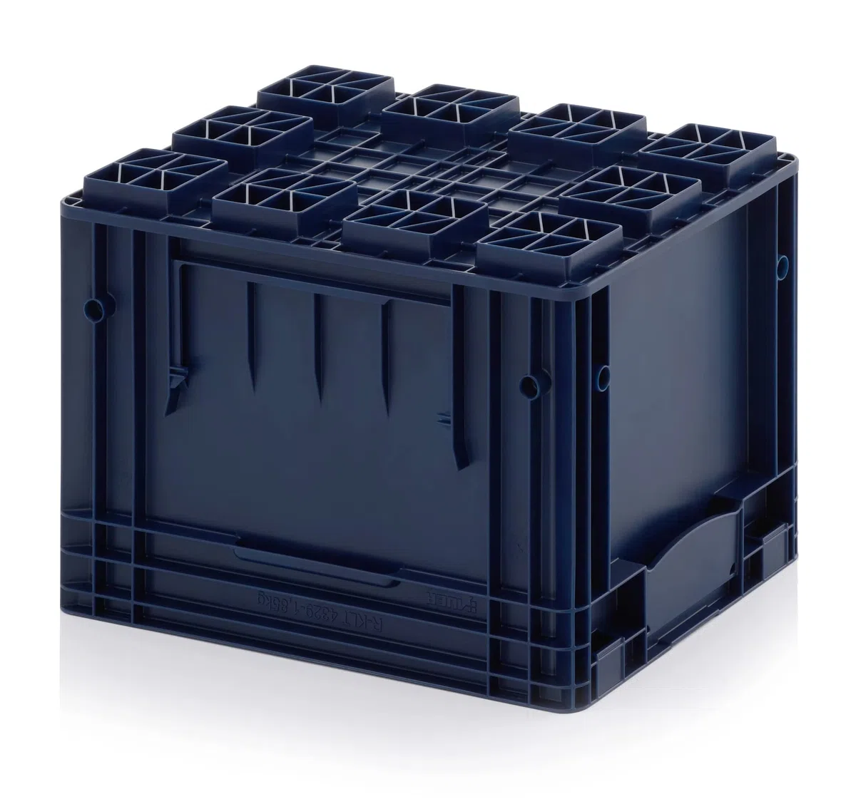 R-KLT 4329 - Contenedor de 40 x 30 x 28 cm, portabicicletas pequeño azul 40 x 30 x 28