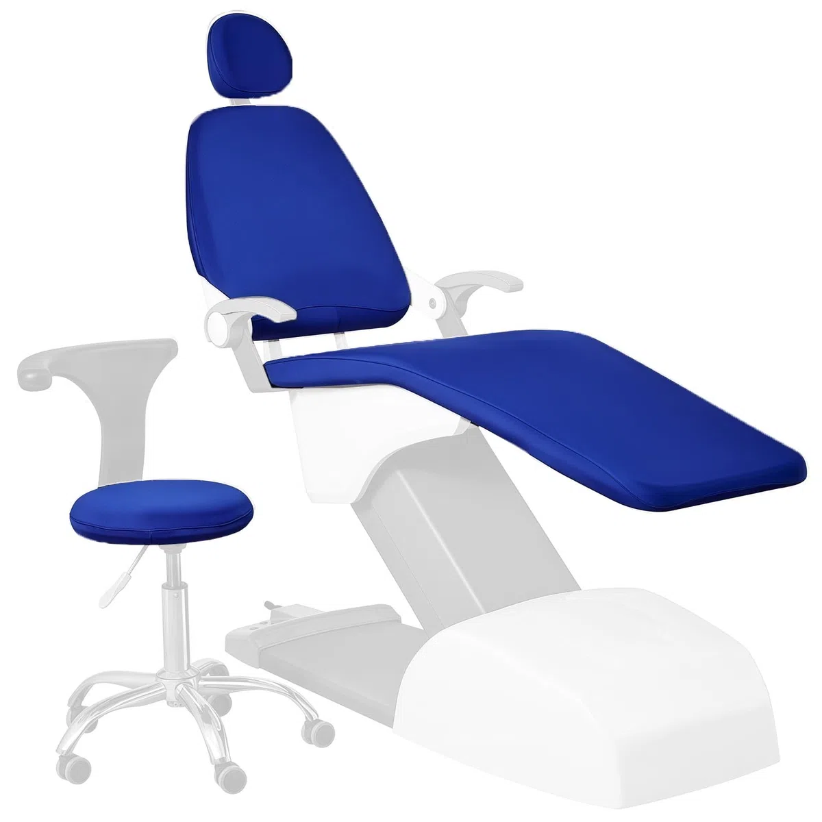 Juego De 4 Fundas Protectoras para SillóN Dental, Funda Impermeable De Cuero SintéTico para Asiento De SillóN Dental, Funda Protectora para SillóN Dental
