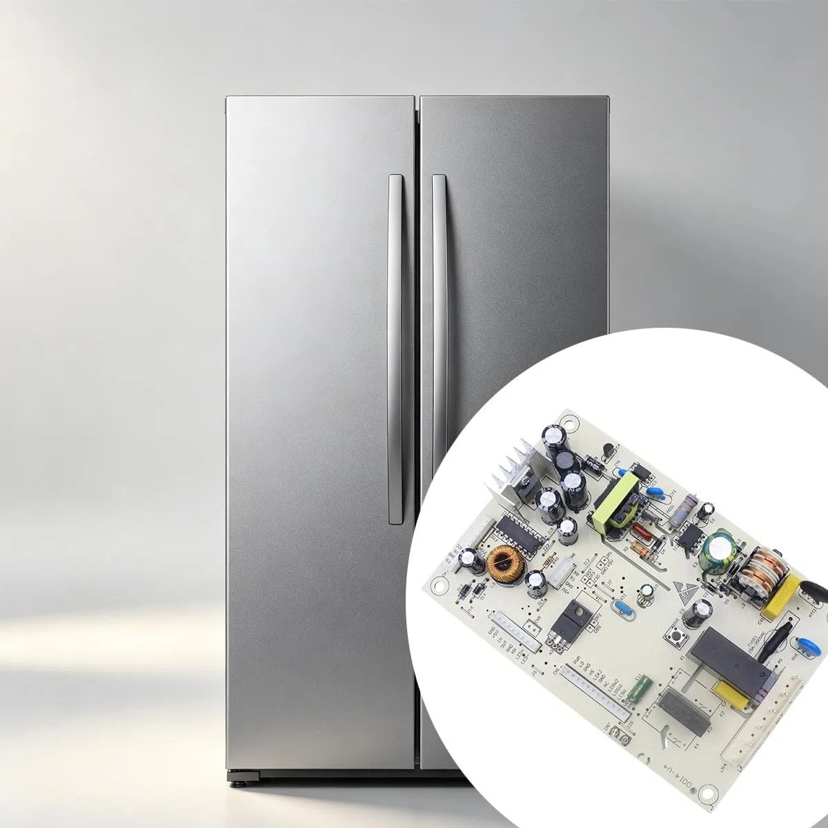 Riven Placa de refrigerador compatible con placa de control de refrigerador 0061800014 piezas de placa base para refrigerador