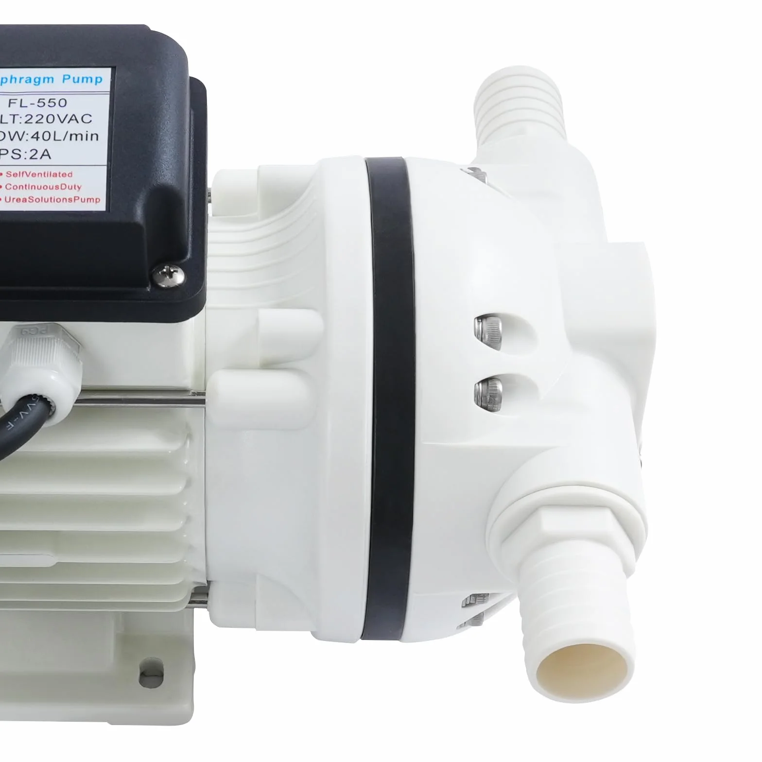 AD-Blue - Bomba de diafragma (220 V, 330 W, 50 Hz), autocebante, juego de bomba de urea, con pieza de conexión, 220 V, 34 L/min