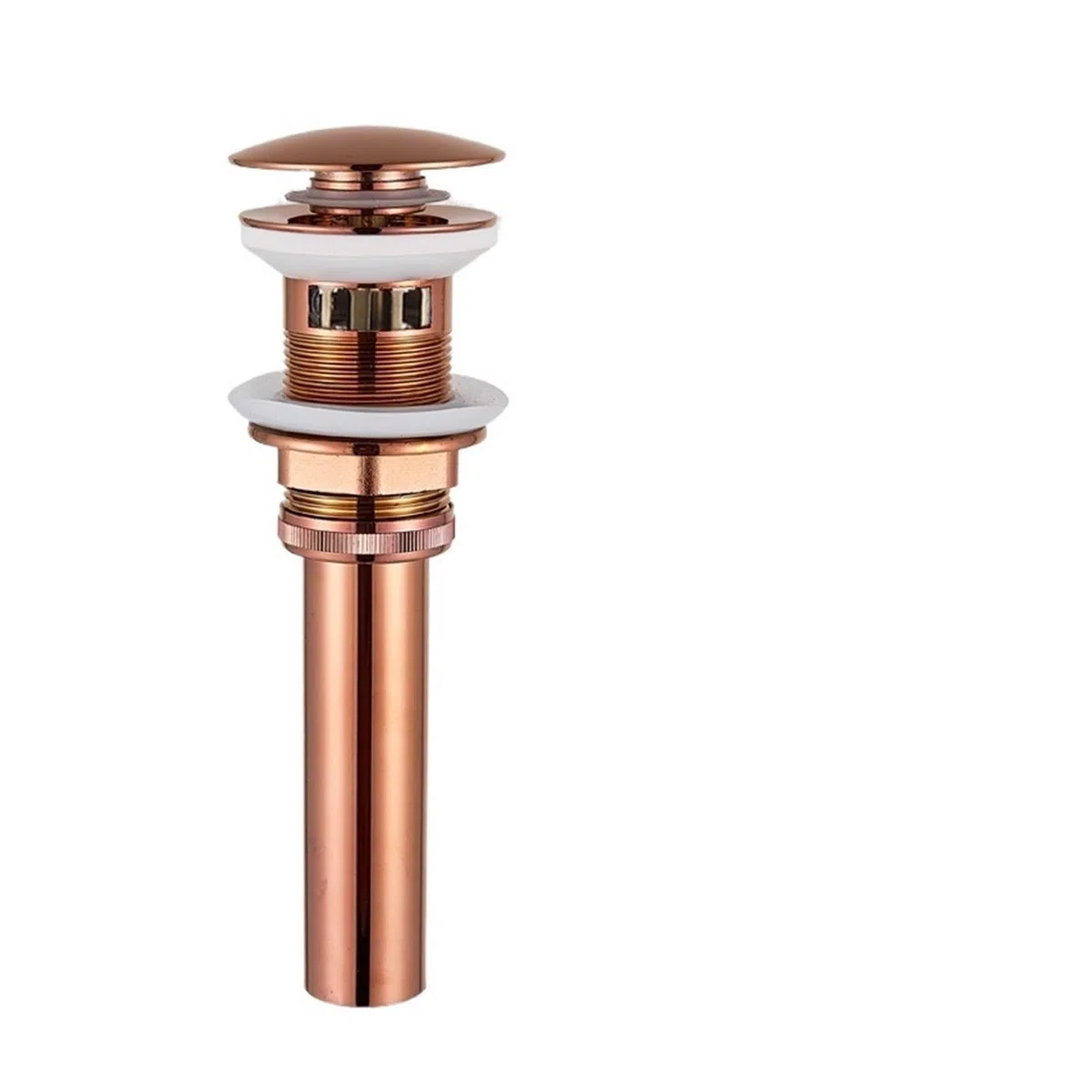 Valvula Click clack Lavabo Fregadero de Lavabo latón for baño, desagüe emergente, Agua, tapón residuos for, escurridor, Filtro Rebote for Oro Negro(Rose Gold)