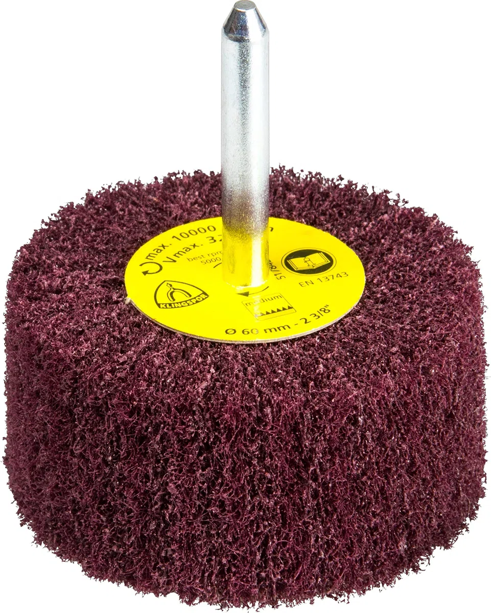 258920 Cepillo mil Hojas de Láminas Pequeñas, NFS 600, Grueso Índice de Finura, 32 m/s Velocidad Máxima, 10200 Revoluciones Permitidas, 60 x 30 x 6 mm, Marrón Rojizo