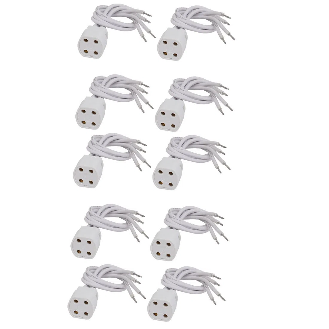 Aexit 10 unids F34-1 AC 500V 2A G10q Base Light Socket Lamp Holder Especial para (model: K1099VIIO-4419LP) tubo de anillo