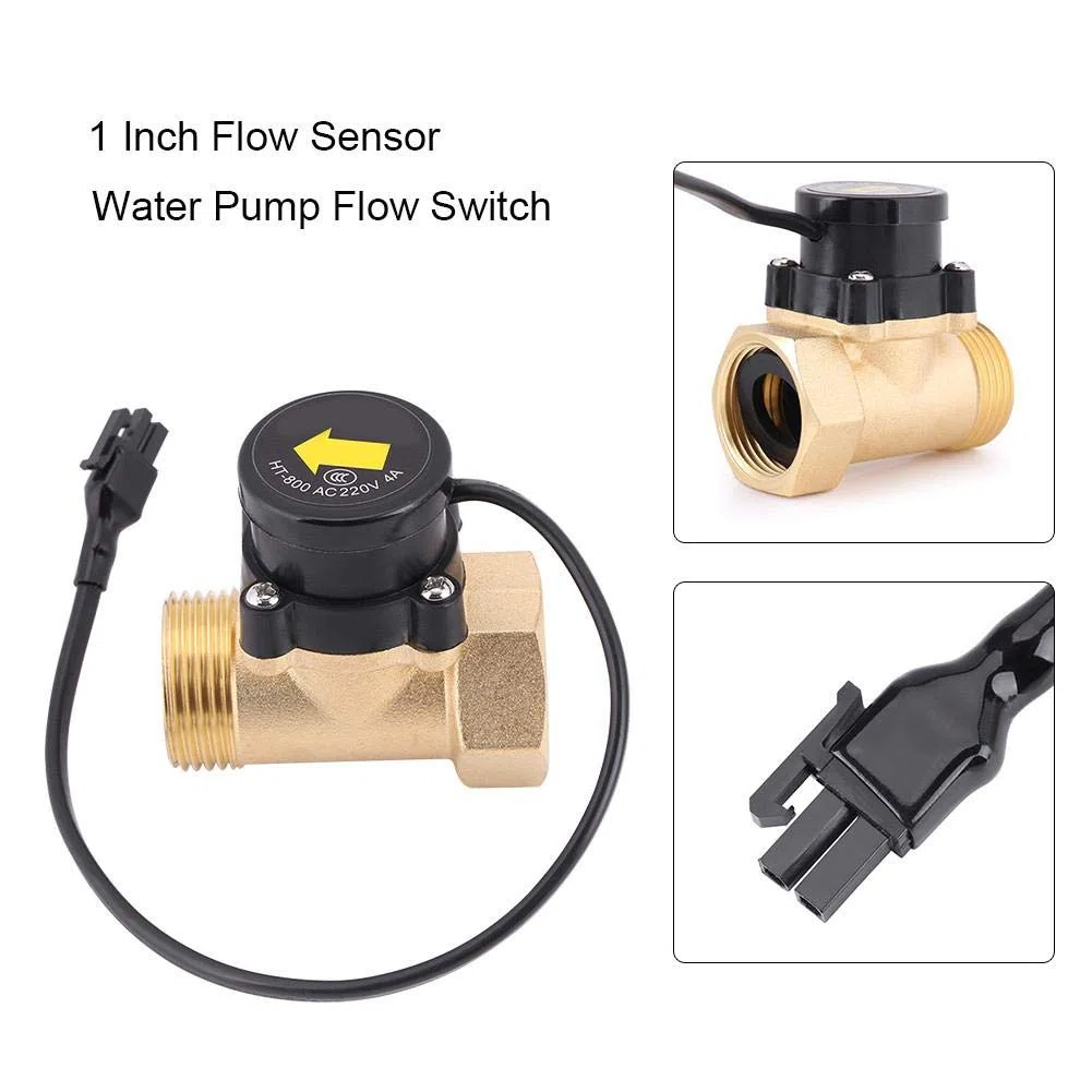 VIFER Interruptor de Sensor de Flujo HT-800 G1 Rosca 220V Interruptor de Flujo de Agua Sensor de Flujos de la Bomba de Agua Interruptors de Flujo-Automático