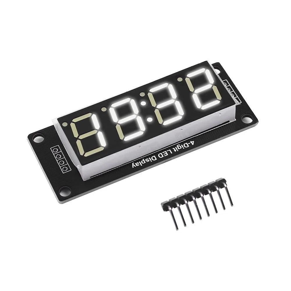 5pcs TM1637 0.56 pulgadas pantalla blanca tubo digital, módulo de control de pantalla de tubo LED de 4 dígitos 7 segmentos