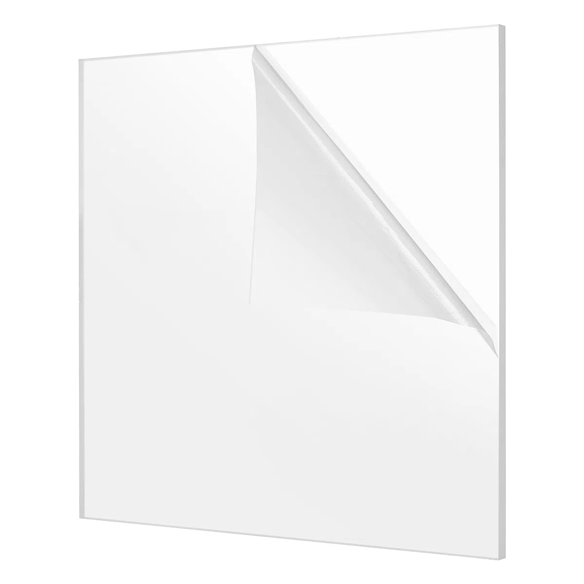 Placa de Metacrilato Transparente de 10 mm, 30 x 30 cm, Placa de Vidrio Acrílico Transparente para Carteles, Pinturas, Proyectos de Bricolaje