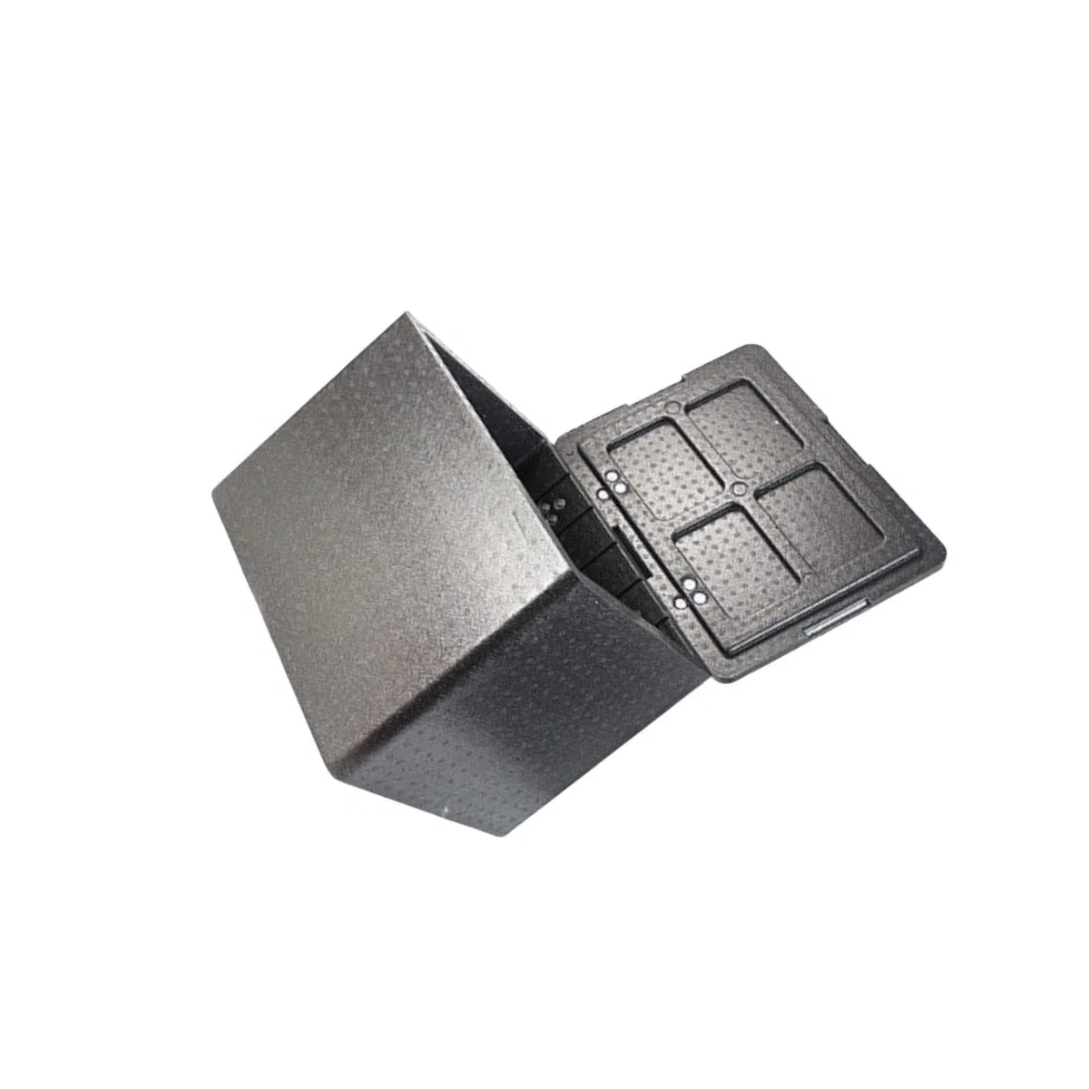 Contenedor isotérmico para transporte de alimentos. Caja térmica para mantener comidas frescas durante excursiones en barco y barbacoas. Ideal para dormitorios. Caja, Negro, 30 litros