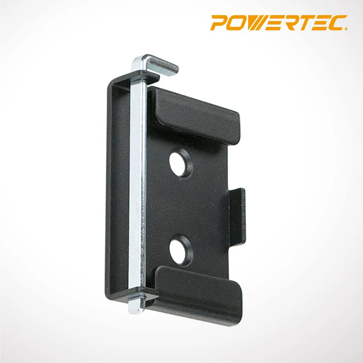 POWERTEC 71132 - Juego de 4 placas giratorias para banco de trabajo, color negro