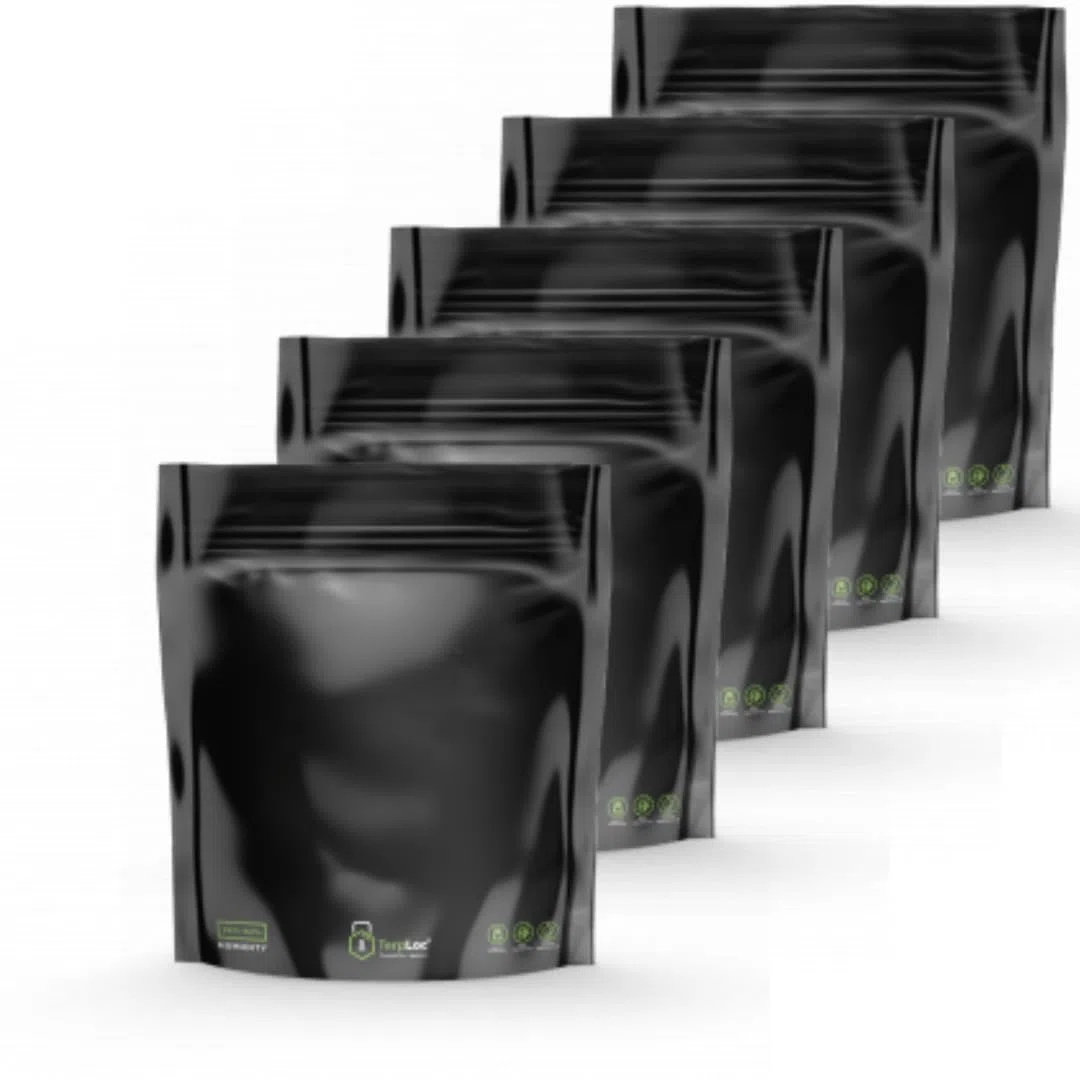 Terploc Grove Bags - Bolsas sin ventana para sellar y cerrar con cremallera con control de humedad, con humedad relativa entre 58 y 62% (30 gramos, 10 unidades)