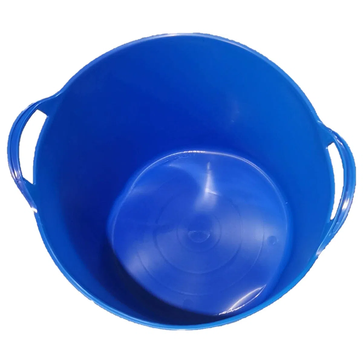 Pack de 4 capazos de plástico Flexible, de Color Azul, de 45 x 33 cm con Capacidad de 42 litros, con Asas, Ideal para Trabajo de Vendimia, Agricultura… Cubo de plástico(4uds / 42 litros Azul)