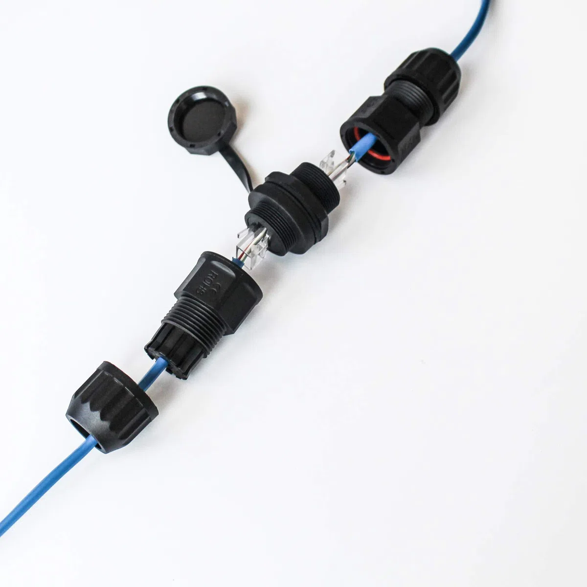 Conector Impermeable RJ45, Hembra a Hembra, Montaje en Panel, 8P8C, Cat 6, Cat 5, Cat 5E, M20 IP67, Adaptador de Cable LAN Ethernet para Exteriores, conexión Resistente a la Intemperie