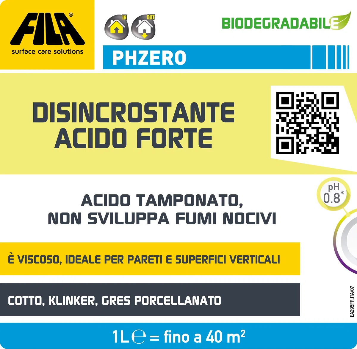 FILA 50300012 PHZERO Desincrustante Ácido 1 litro