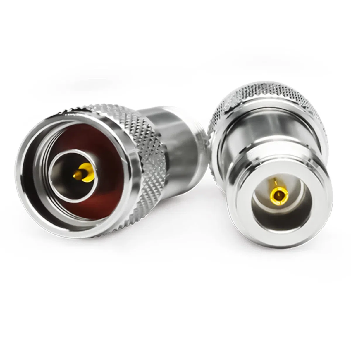 TOJOIN 2PCS DC Block in-Line SMA/N Male to Female RF Coaxial Adapter 50-6000MHz Connector Bloquea el Voltaje DC de su Radio o Equipo de Prueba RF (DB-N-JK)