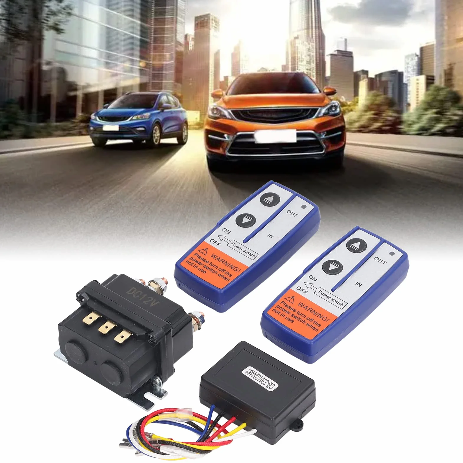 Kit de Relé de Cabrestante 12V 250A, Control Remoto para ATV, Moto de Nieve, Tractor de Jardín, Alta Potencia, Carga Dividida