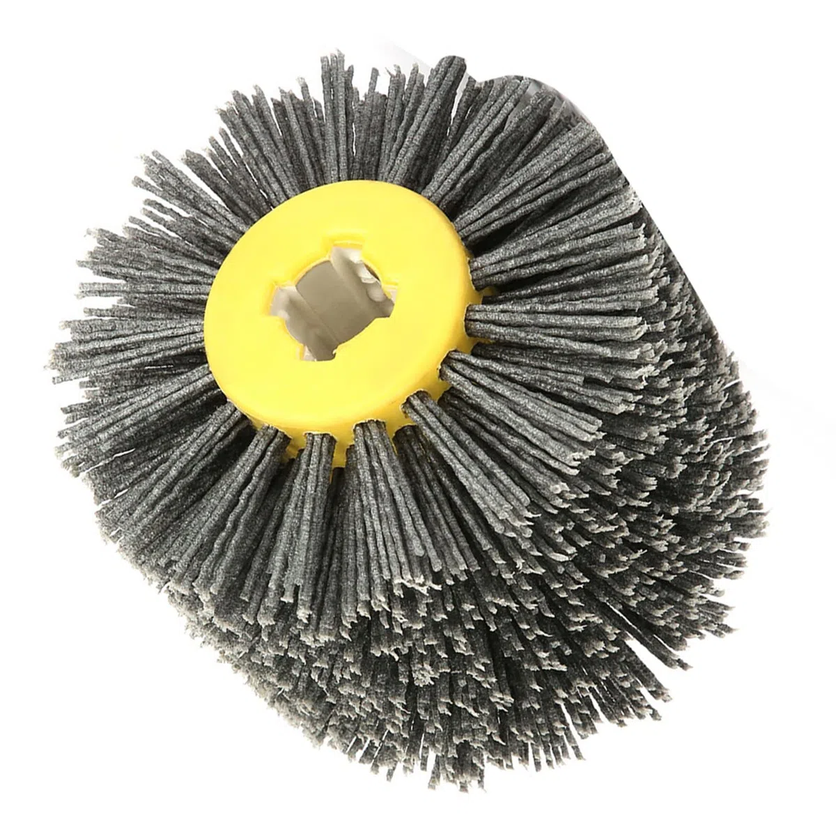 Cepillo de Trefilado de Rueda de Pulido, Material de Nailon, Grano #80, Perfecto para Pulir y Pulir Muebles de Madera