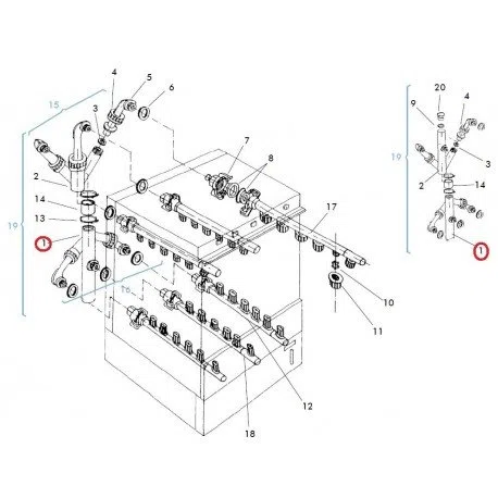 Distribuidor Inferior LC-1500 Linea Blanca - A040231