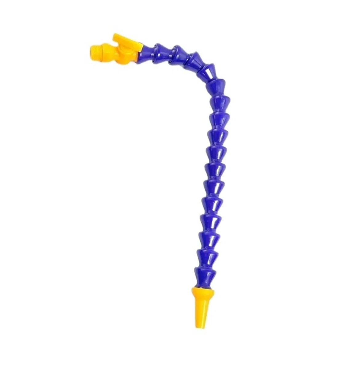 tubo de refrigerante flexible Tubo neumático 1/4 "3/8" 1/2 "BPS rosca macho plástico Flexible agua aceite refrigerante manguera for torno CNC máquina(Flat-300MM,3/8")