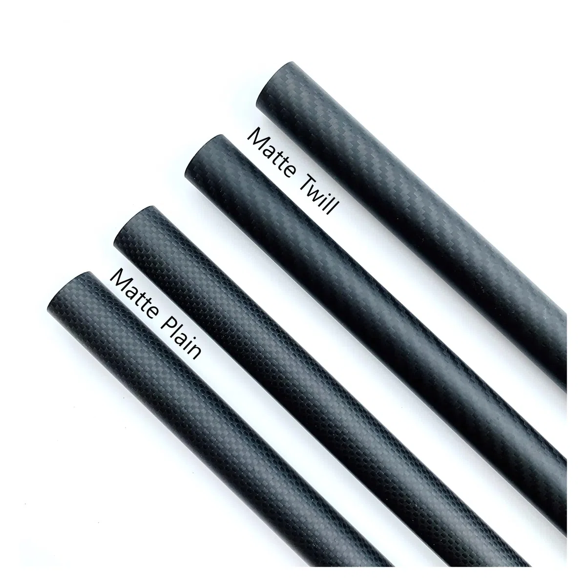 Varilla de Fibra de Carbono Tubo de fibra carbono 600 mm, compuesto dureza, tejido sarga mate Para uso industrial(8x6x600mm 1pcs)