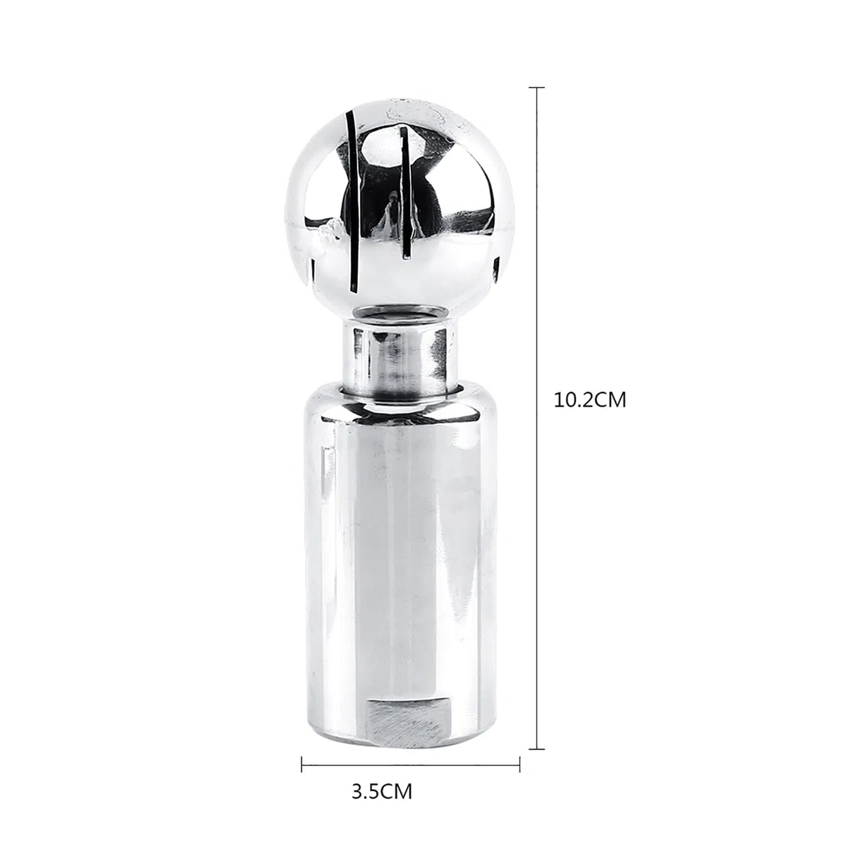 Bola de Rociado Giratoria Hembra de Rosca BSP 1/2", Rociador Giratorias Bola de Limpieza de Rociado de Acero Inoxidable