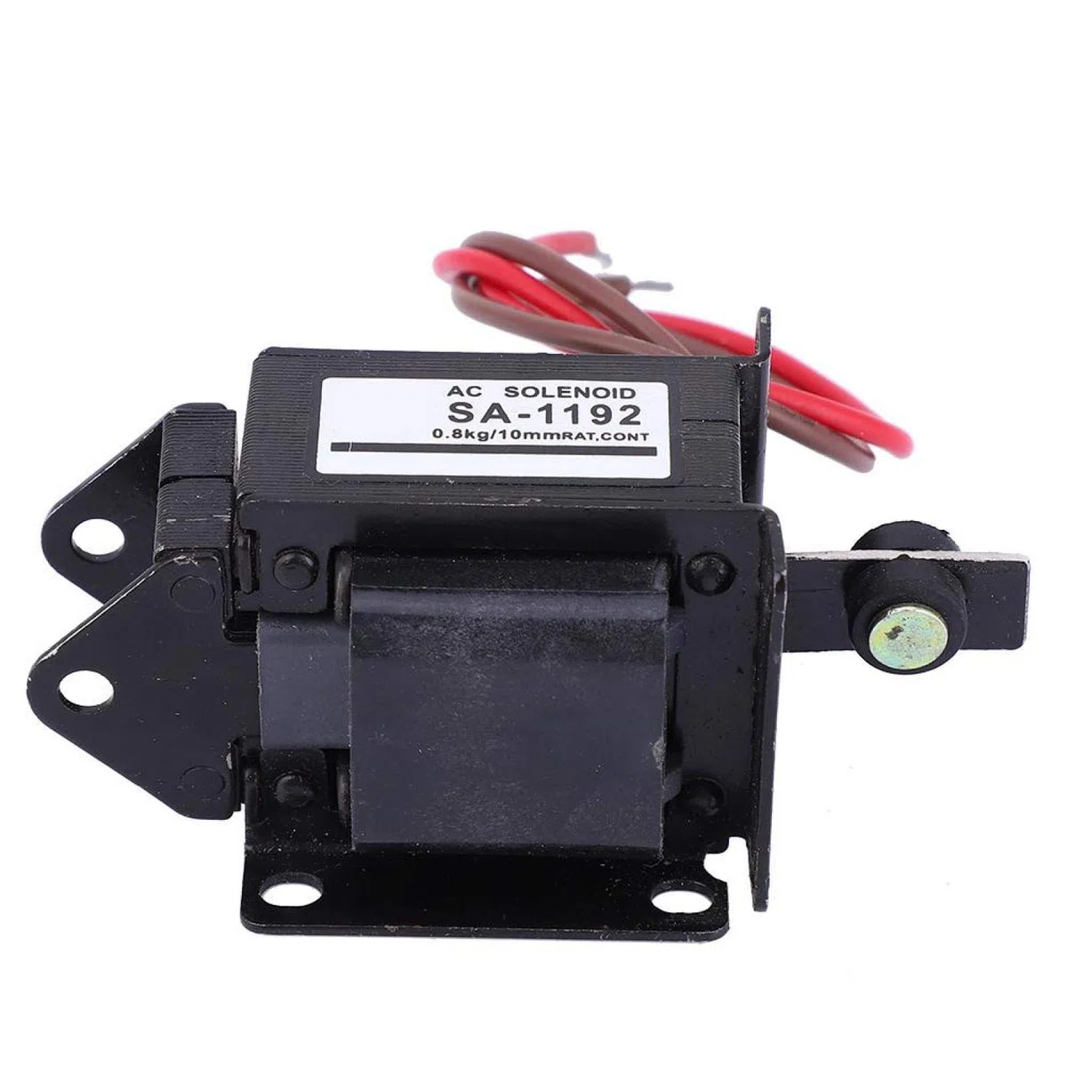 SA-1192 Electroimán de solenoide portátil de 220 VCA Electroimán de CA Tipo de empuje y tracción Tracción 7.8N 10 mm de carrera Imán eléctrico Movimiento lineal para automatización industrial
