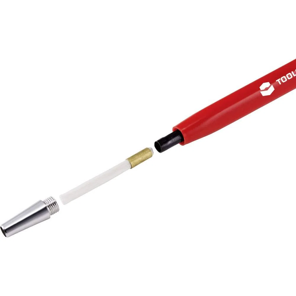 TOOLCRAFT TO-5864070 - Juego de 12 cepillos de limpieza para borrador de fibra de vidrio, fibra de vidrio, diámetro de 4 mm, diámetro de 11 mm