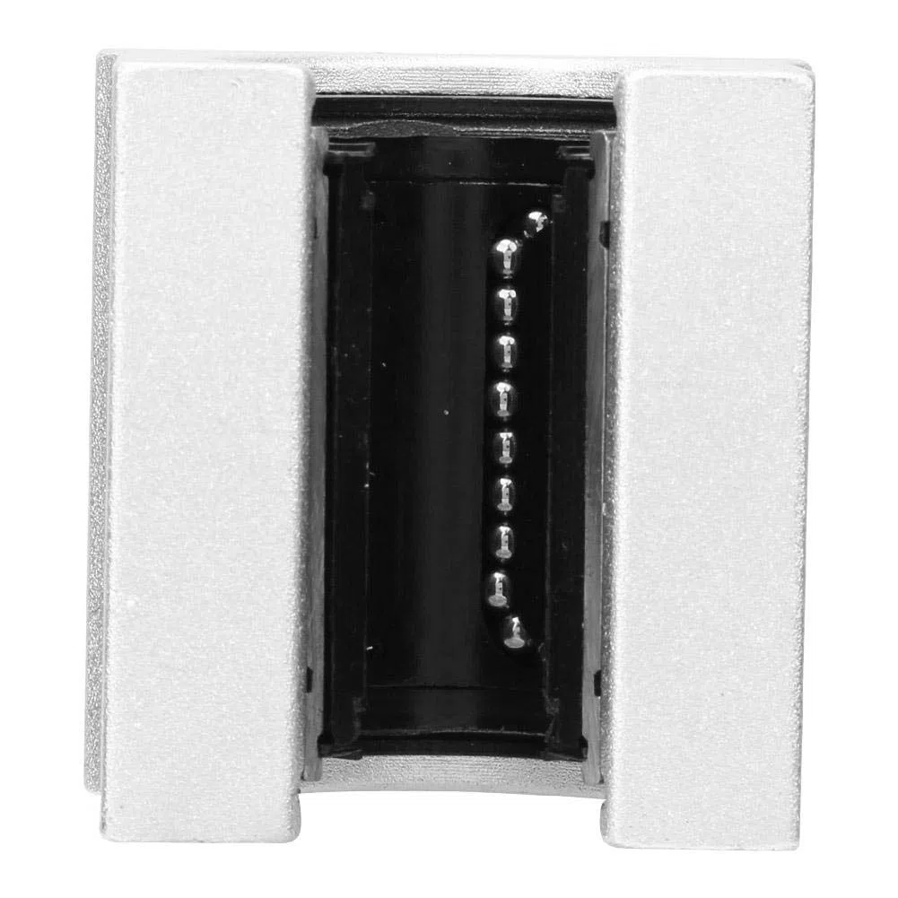 Bloque deslizante de rodamiento lineal, 2 piezas SBR20UU Guía lineal abierta Bloque de lineal de aleación de aluminio, 50 mm de longitud, 48 mm de ancho, 38 mm de altura, 20 mm de diámetro