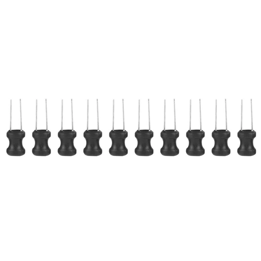 Nikou Inductor - Inductor Bobina Inductores Electrolíticos Capacitor Surtido Kit Gama 10uH-10mH 12 Valores Inductores de estrangulación Surtidos Kit con Caja de Almacenamiento