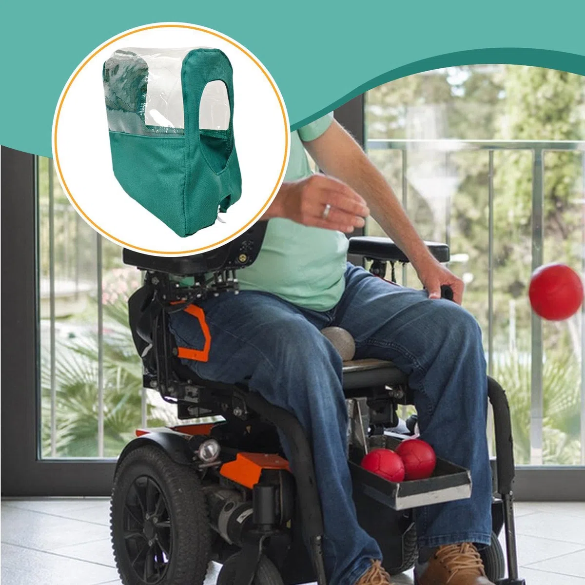 B Baosity Protector de Palanca para Silla de Ruedas Eléctrica con Diseño Ajustable Y Material Resistente Protección Eficaz Contra Agua Y Polvo Adecuado para Us, L