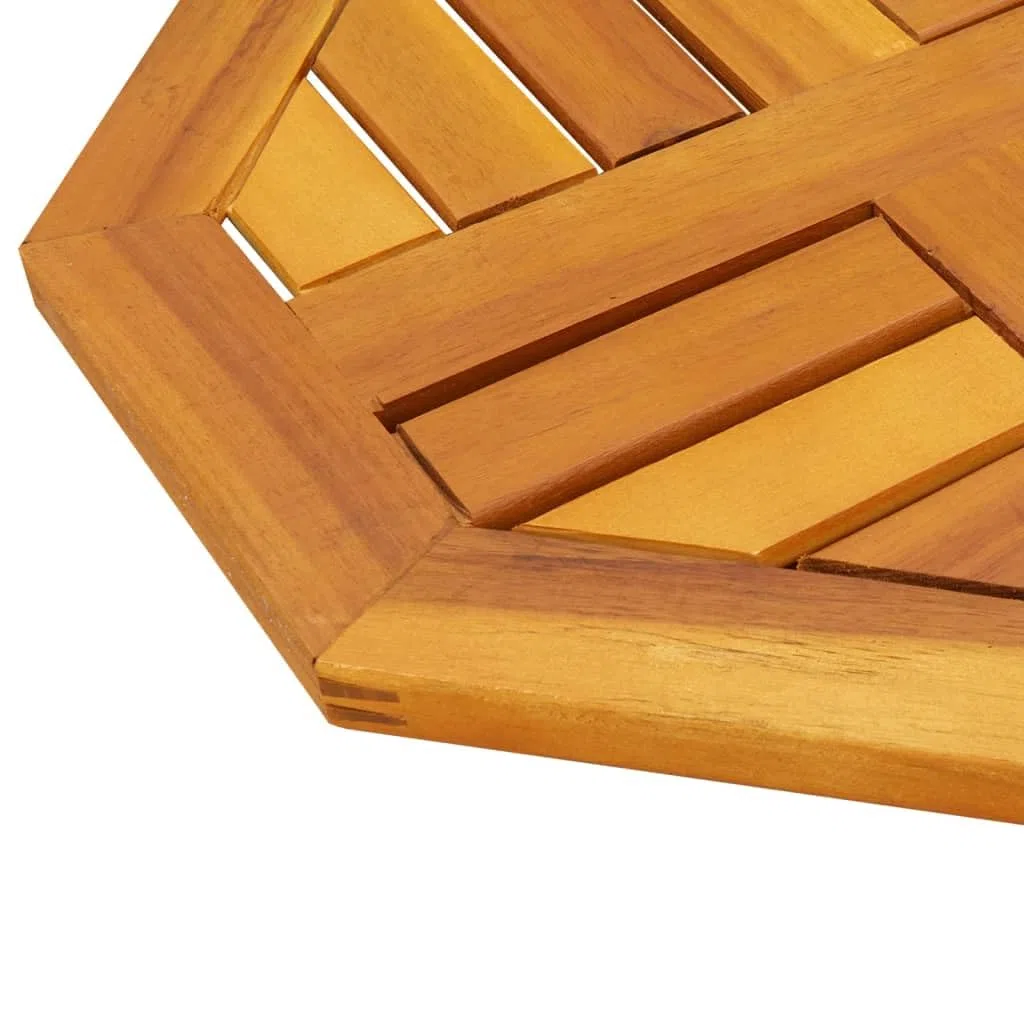 vidaXL Tablero de Mesa Octogonal Madera Maciza de Acacia 40x40x2 cm, Superficie de Mesa, Tablero de Mesa de Repuesto, Tablero de Muebles de Madera