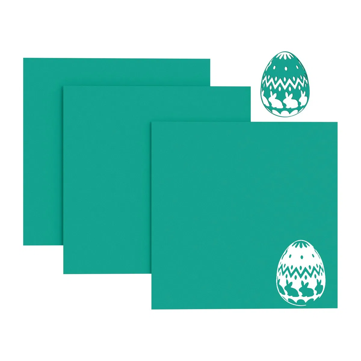 Acrílico para Corte Laser, 3 Hojas Acrílicas Colores 3mm, Láminas de Plástico Acrílica Opacos 30x30 cm, Metacrilato Grabado Láser, Lago Verde