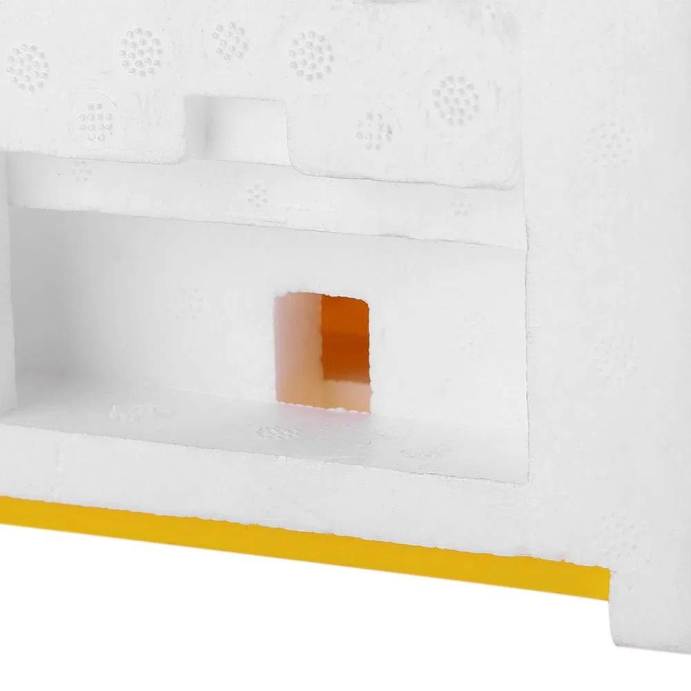 Caja de Colmena de Abejas de Cosecha, Caja de Polinización King Box de Apicultura de Colmena con Tinte Lavado para Control de Temperatura, Polinización de Jardín