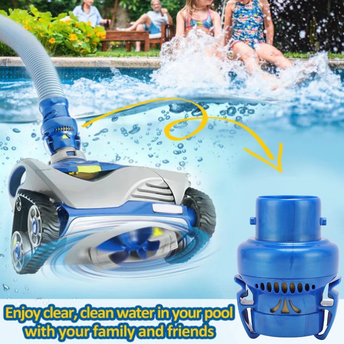 SIXRUN Reemplazo de Válvula Reguladora de Flujo para Limpiadores de Piscinas de la Serie MX8 MX6 FRV100 Construcción Robusta de ABS para un Control de Flujo Preciso Fácil Instalación para un