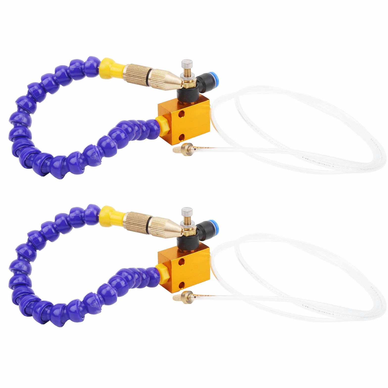 2 piezas de refrigerante, Herramientas de Fresado Fresa de niebla, de pulverización de lubricación para taladro de fresado de torno CNC de tubo de aire de 8 mm