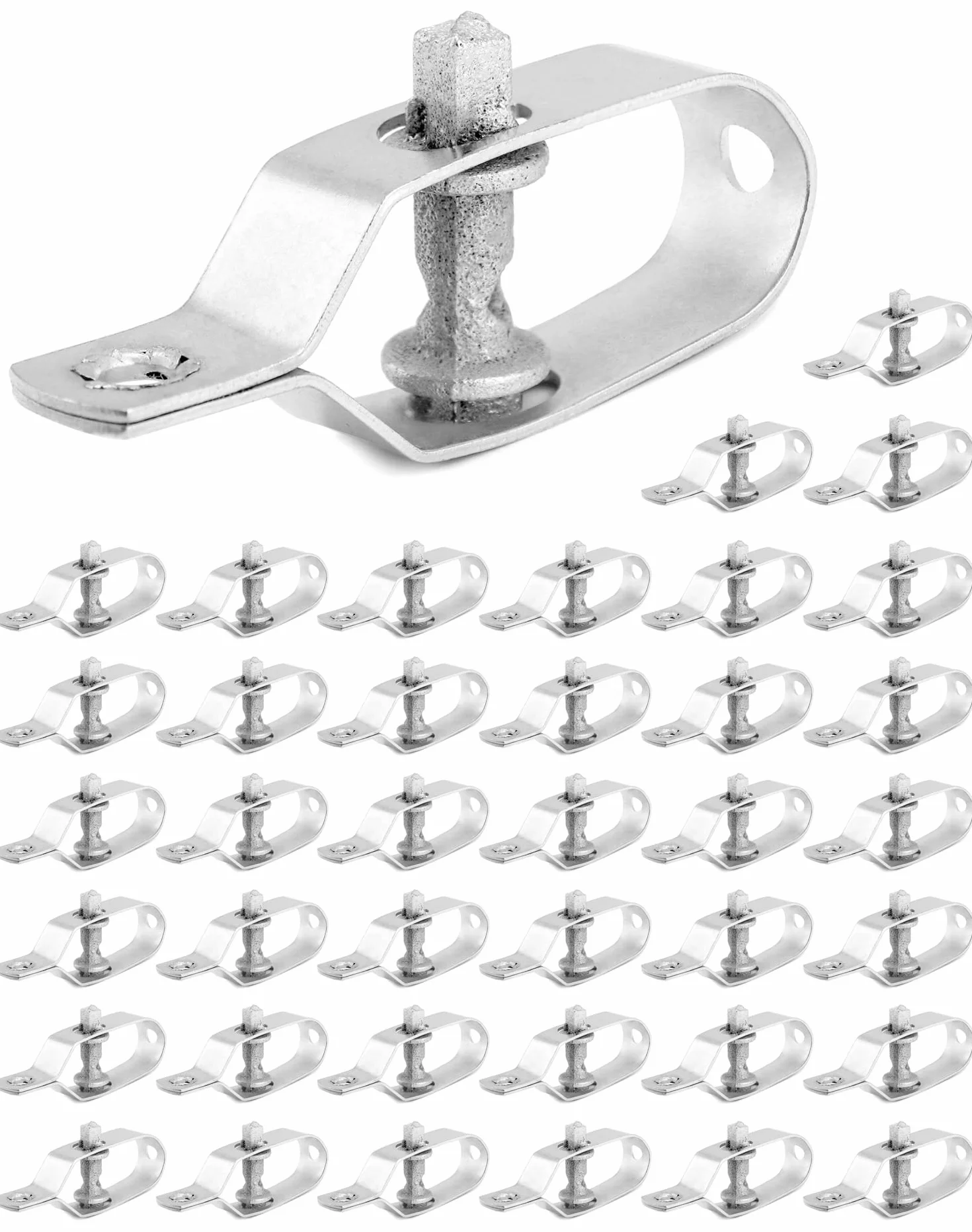 QWORK® 40 Piezas tensor de alambre de 90MM para malla de alambre, cercas, jardin