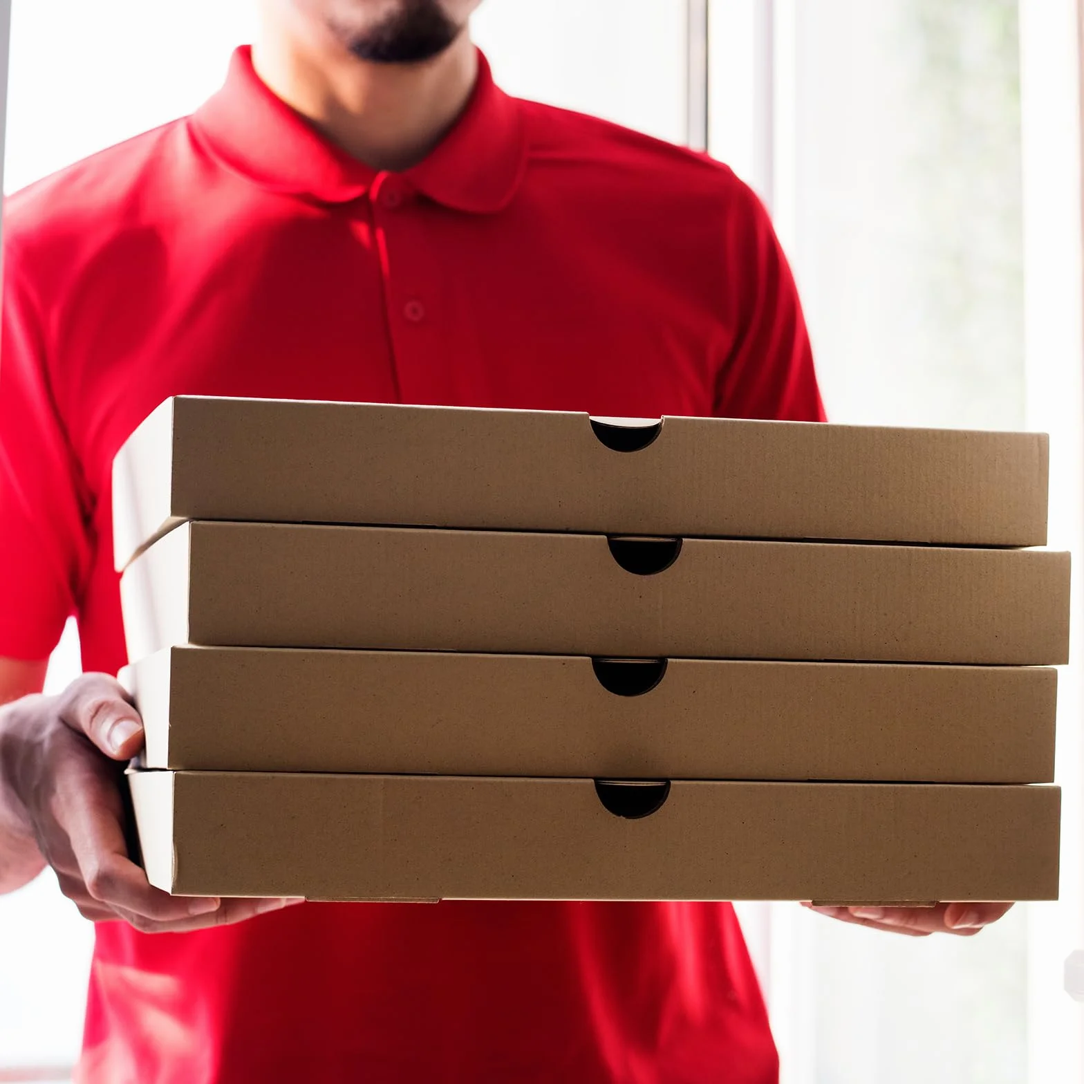 QUARKZMAN Caja de Pizza 10 piezas 7 x 7 - Cajas de Pizza Mini de Papel de Cuero de Vaca Contenedor Cuadrado de Almacenamiento Corrugado para Pasteles Galletas Pizza (Blanco)