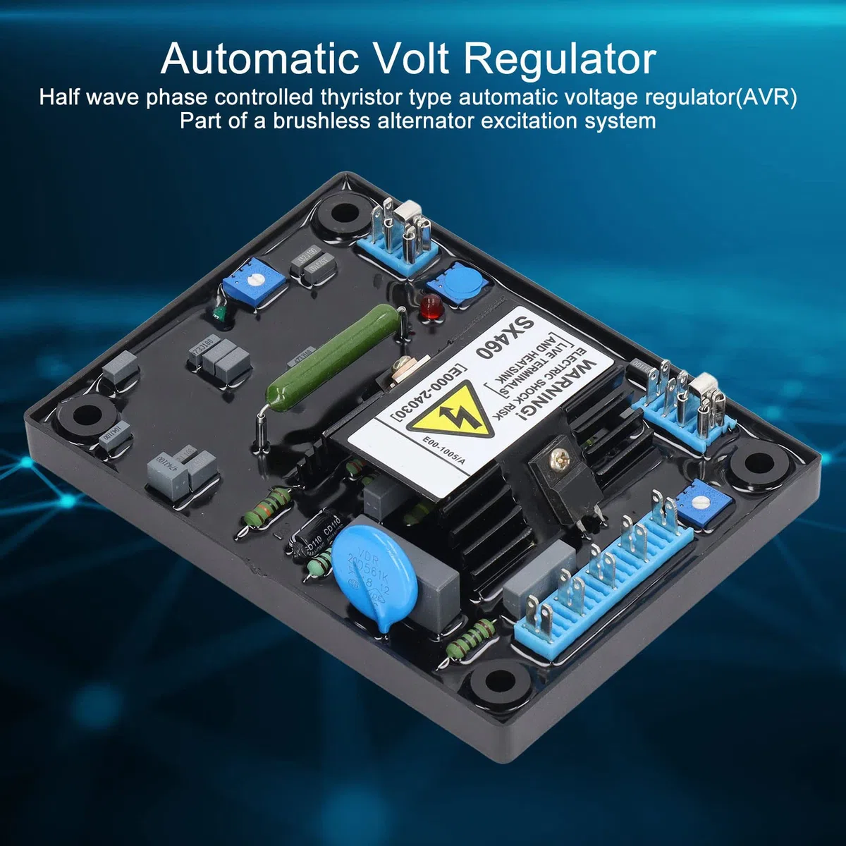 Placa Reguladora SX460, Placa Reguladora Automática AVR, Reemplaza el Regulador de Voltaje Stanford de 95 a 132V/190 a 264VAC