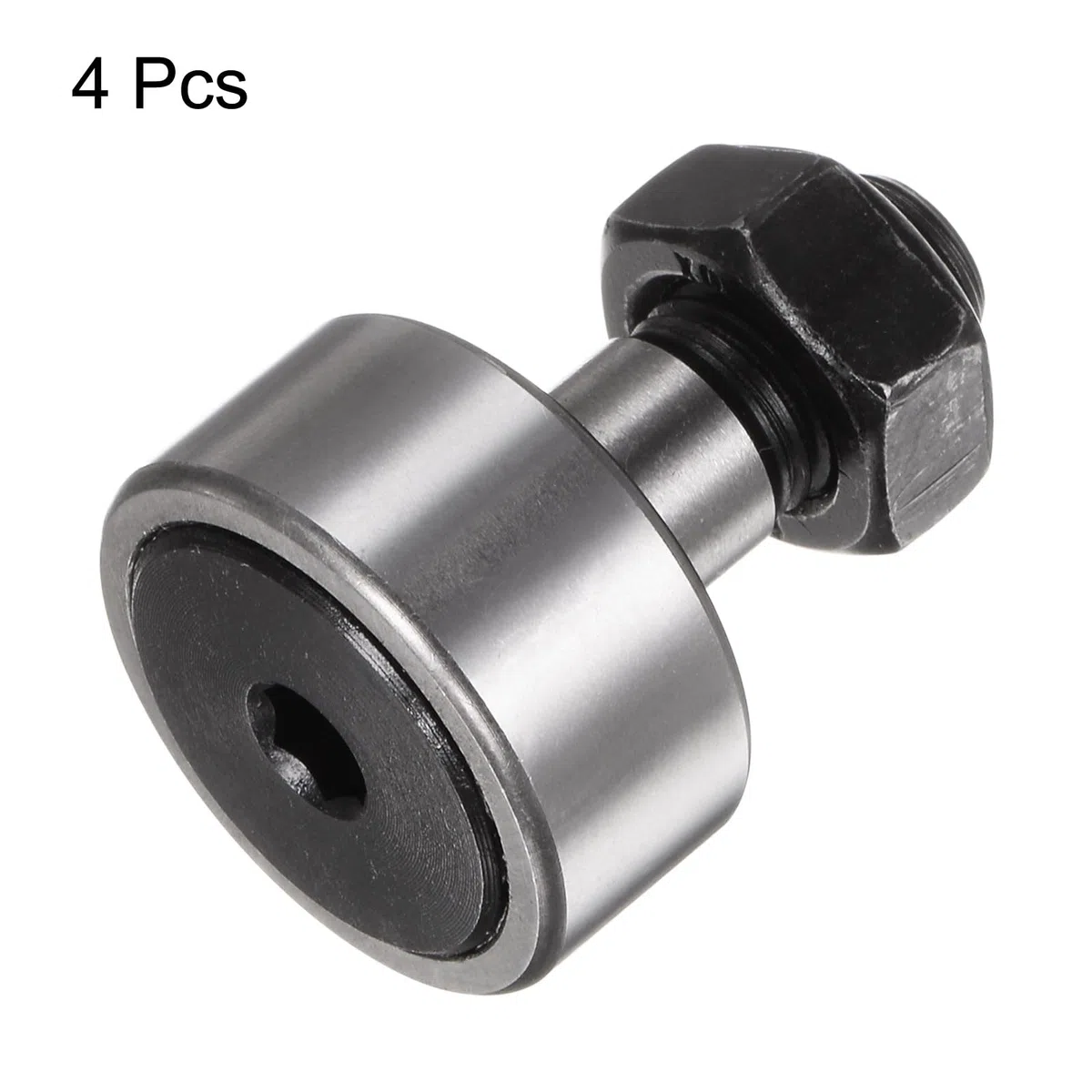 sourcing map 4uds CF12 Leva Seguidor KR30 Aguja Rodillo Rodamiento M12x1.5mm Macho Rosca 30mm Rodillo Diámetro Perno Tipo 14,5mm Rodillo Ancho Miniatura Pista Rodillo Rodamientos
