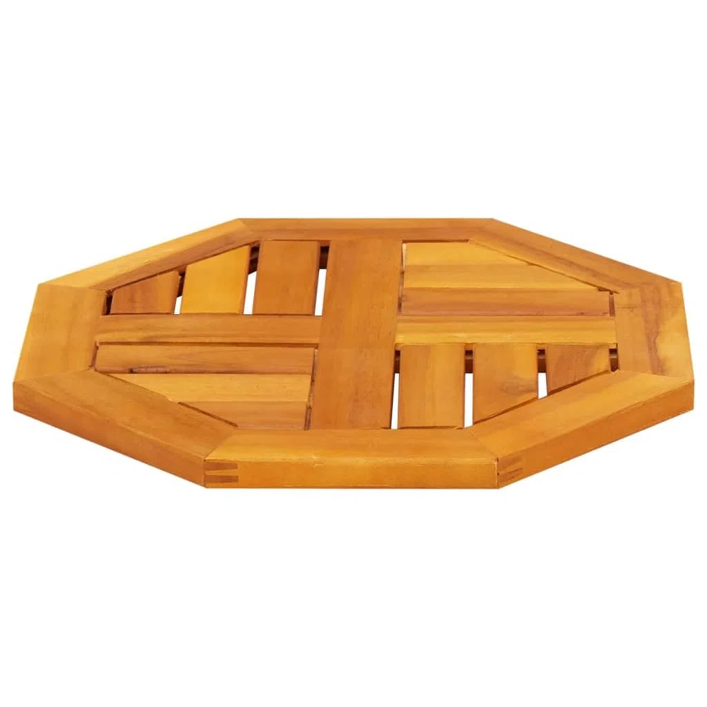 vidaXL Tablero de Mesa Octogonal Madera Maciza de Acacia 40x40x2 cm, Superficie de Mesa, Tablero de Mesa de Repuesto, Tablero de Muebles de Madera