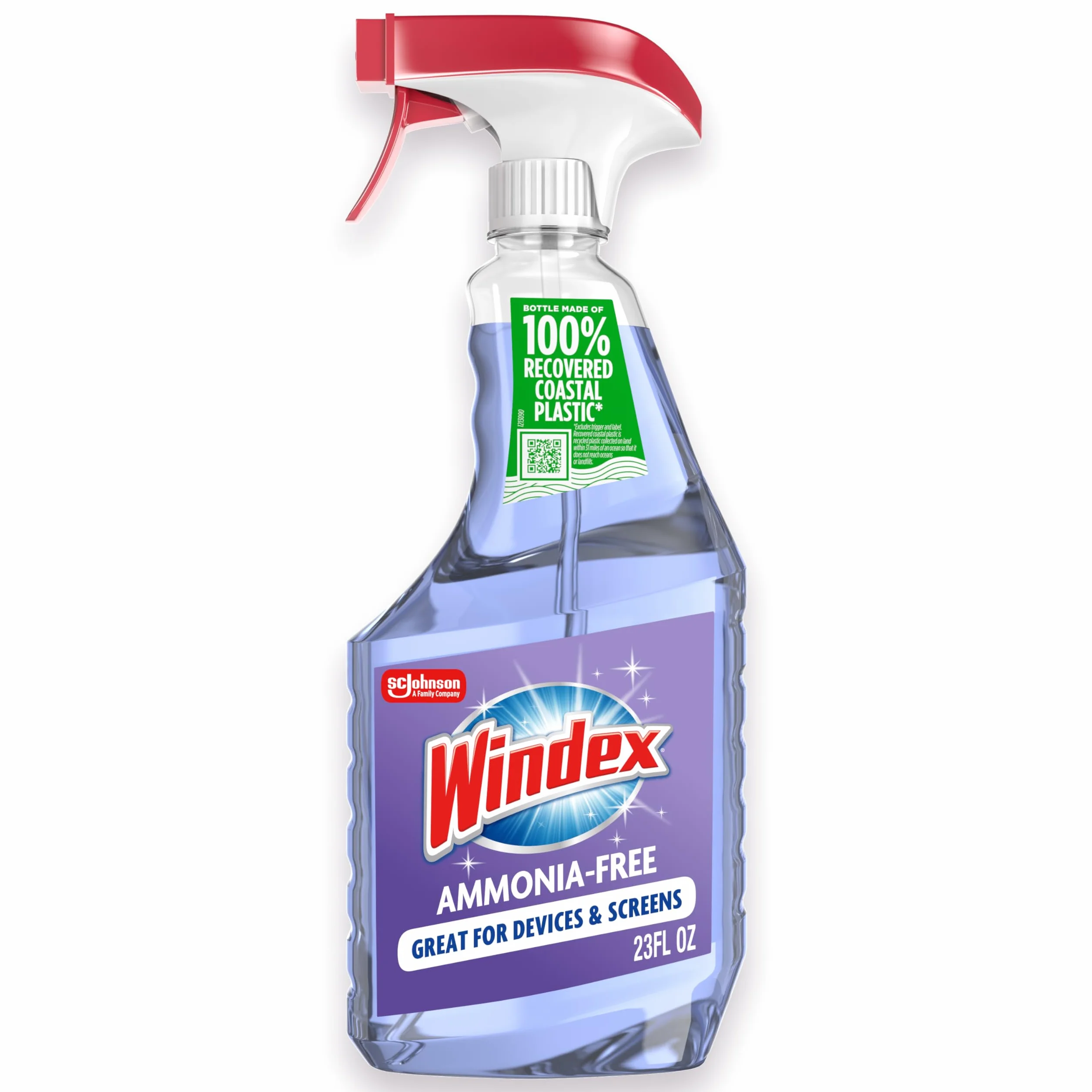 Windex Crystal Rain Glass Cleaner?, 23,0 Fluid Ounce AX-AY-ABHI-117393, 23 Oz. Trigger Spray Bottle (Pack of 1), Crystal Rain, 1