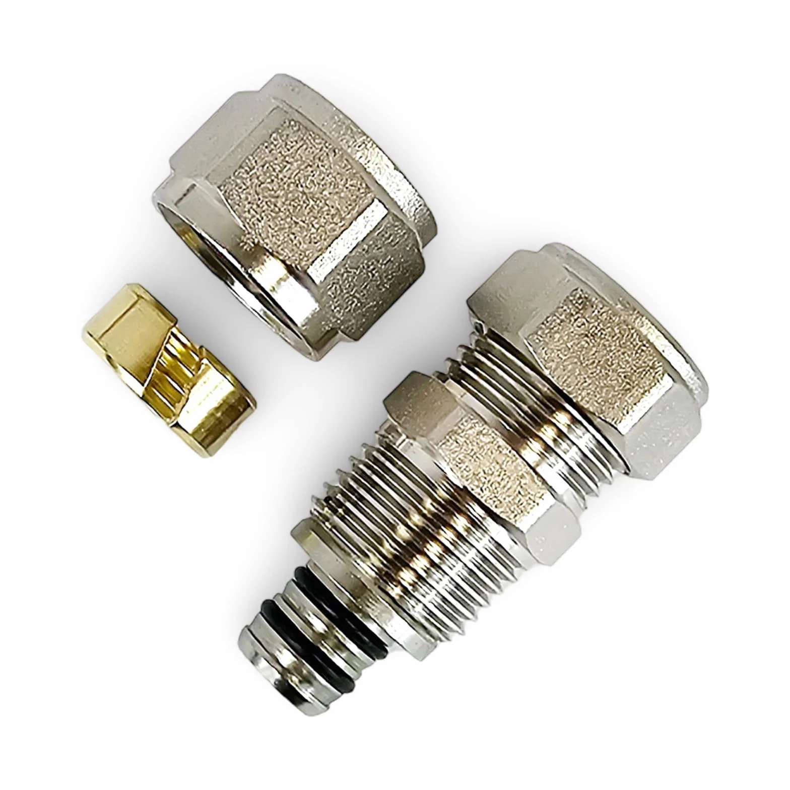 Lote de 5 accesorios reductores de manguera de 16 mm a 15 mm de cobre y plástico