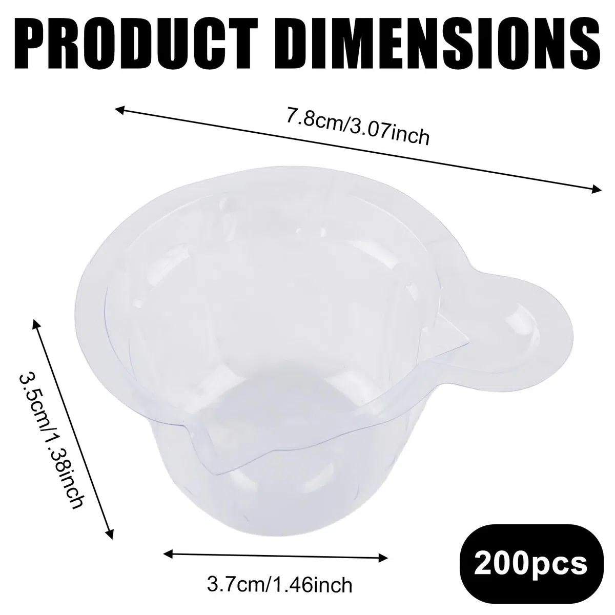 Leikurvo 200 vasos de mezcla de plástico epoxi, vasos de muestra de orina de 50 ml, vasos de orina, vasos de mezcla desechables para prueba de ovulación, prueba de embarazo, prueba de pH