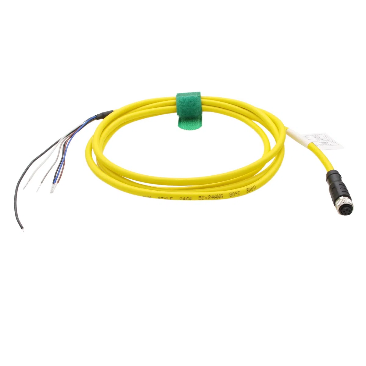 HangTon Cable hembra M8 de 5 pines para sensor de actuador, módulo de E/S, dispositivo de campo de control de automatización industrial, blindado, código B, PVC, 2 m