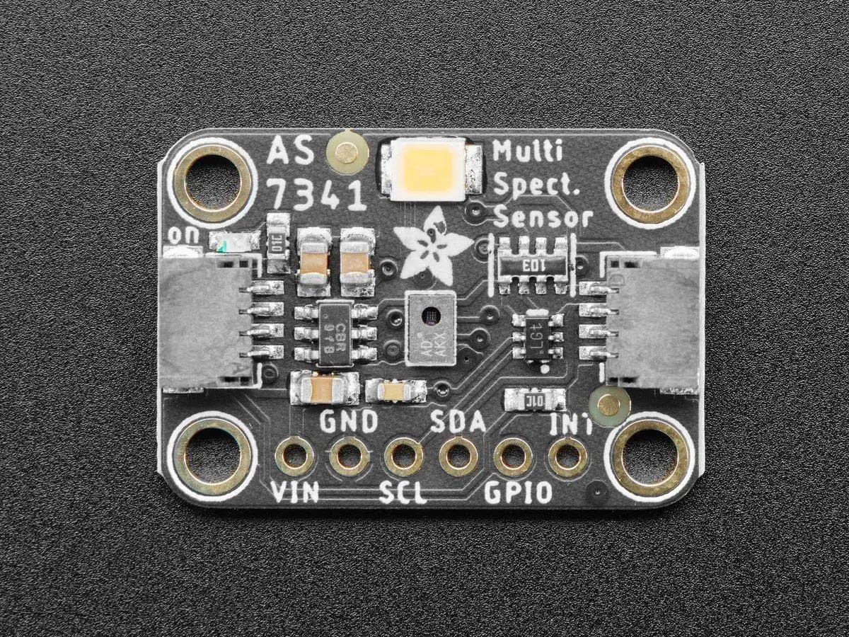 Adafruit AS7341 - Sensor de luz/color multiespectrómetro de 10 canales, 16 sensores de longitud de onda, blanco e infrarrojo cercano, compatible con Arduino, Raspberry Pi