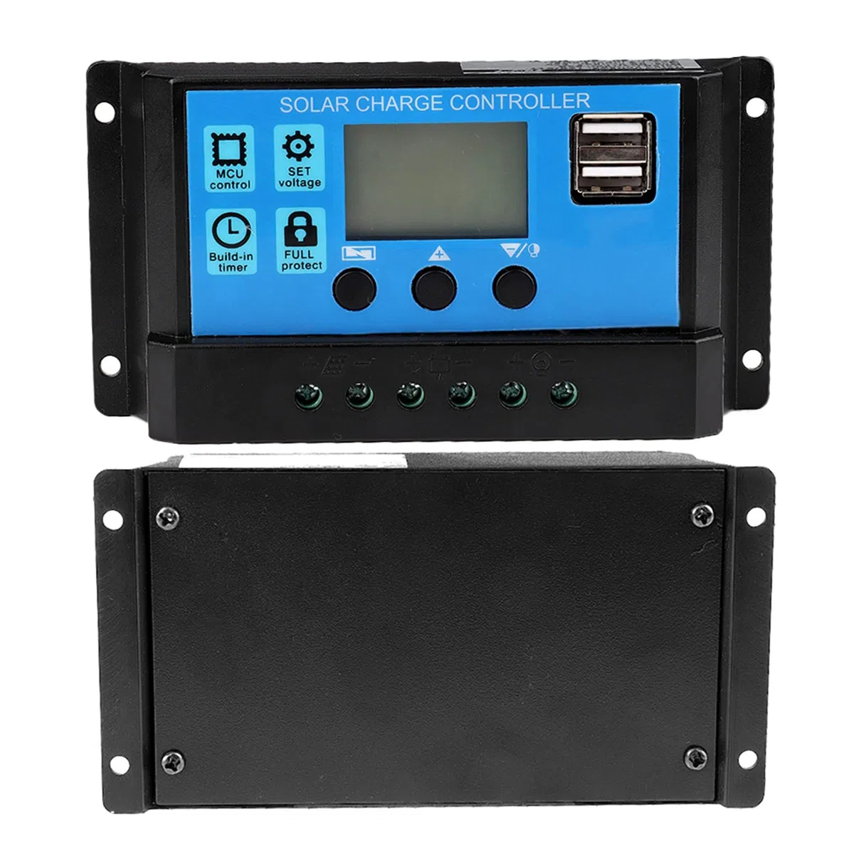 Controlador de Carga Solar MPPT/PWM 60A/50A/40A/30A/20A/10A 24V - Cargador Automático Para Paneles Solares 12V (50A)