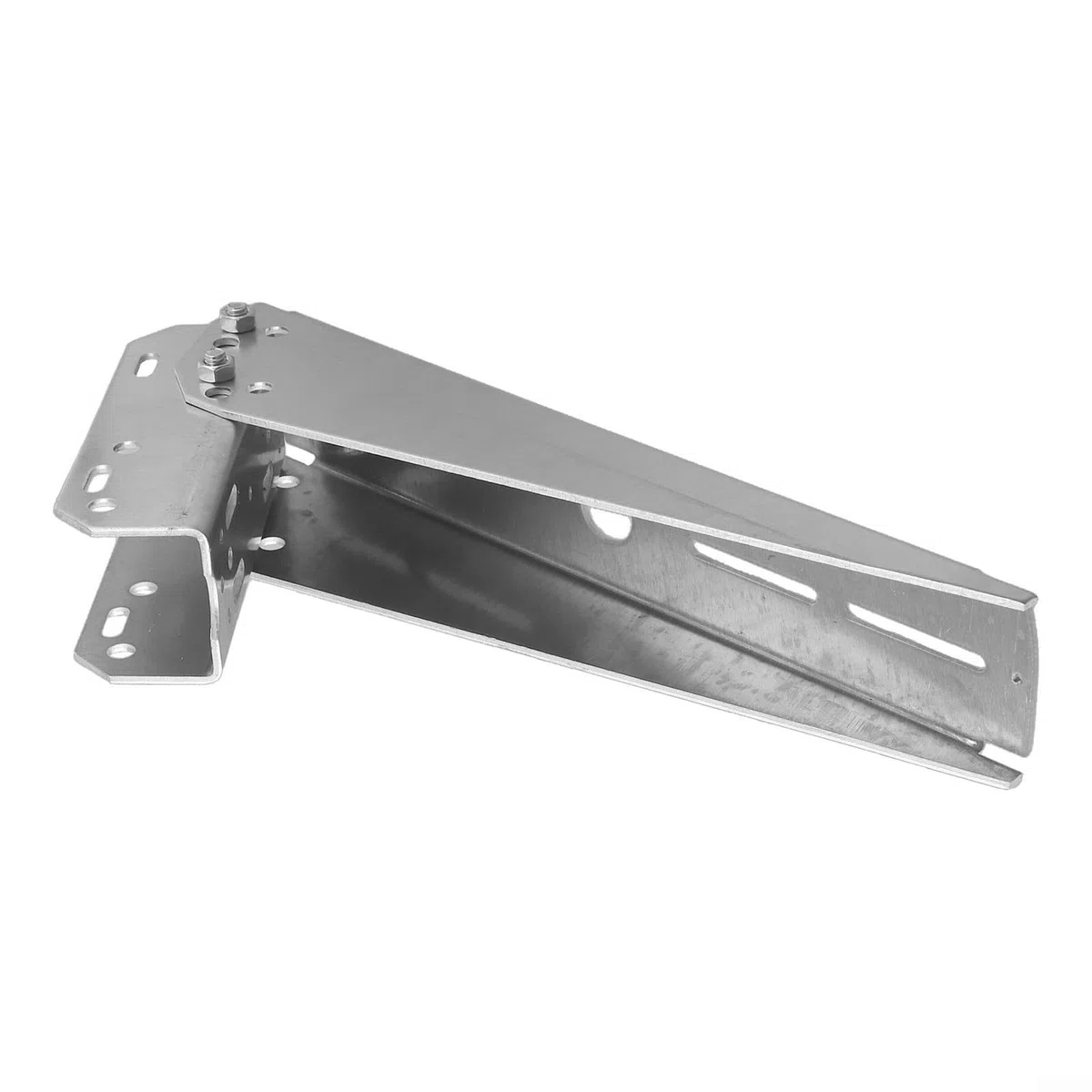 Soporte de panel solar ajustable de inclinación de 30 grados para uso de un solo módulo en estructuras de poste o pared con marco de aluminio y cierres de acero inoxidable