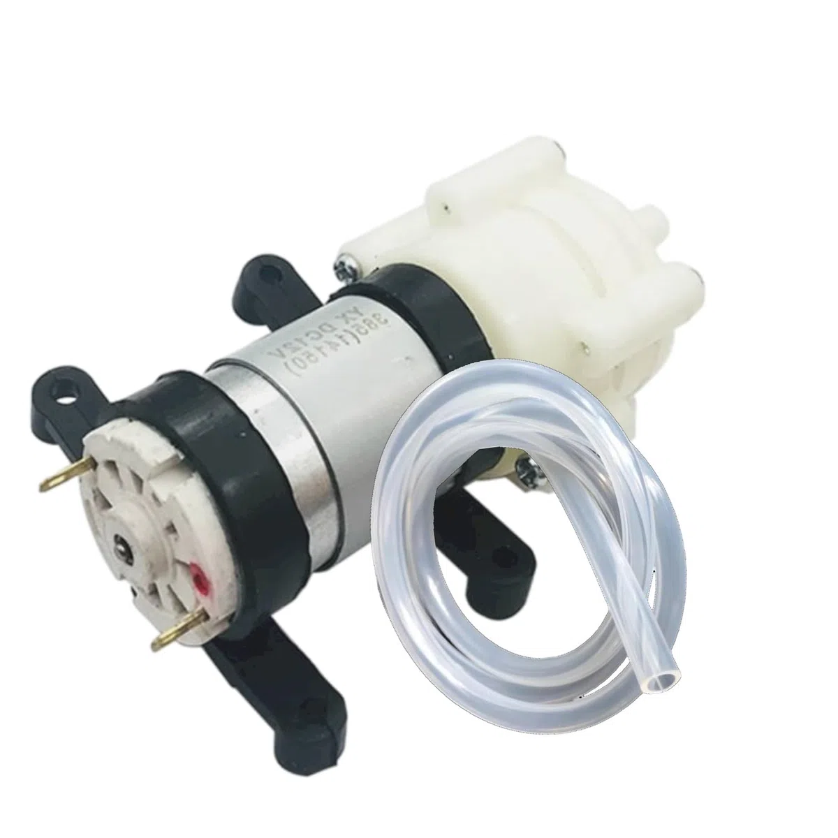 CONQUERALL 385 bomba de succión DC 6V-12V bomba de diafragma autocebante con juego de tubería de agua adecuada para mesa de té DIY pequeña bomba de agua