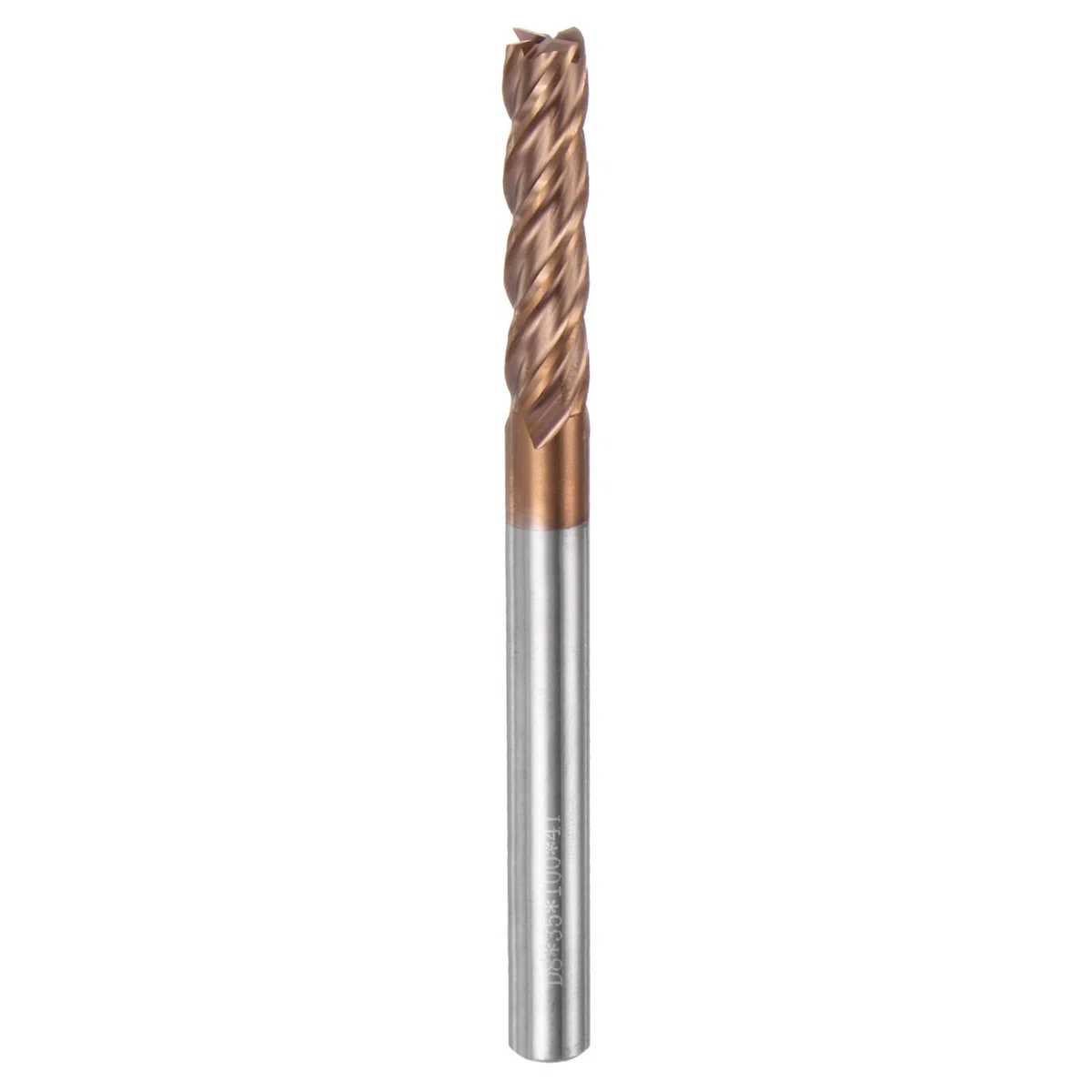 QUARKZMAN Fresado de Extremo Cuadrado de Carburo de 8mm Diámetro Vástago 8mm 100mm Extra Largo HRC55 de Micro-Grano de Carburo de Tungsteno de 4 Flautas Para Aluminio Cobre Metal