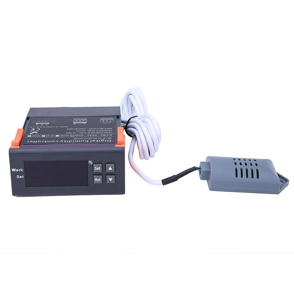 DEWIN Control De Humedad, Controlador De Humedad Digital 220V Rango de Controladores de Control Digital De Humedad Del Aire 1-99% De Humedad Relativa Tipo HM-40