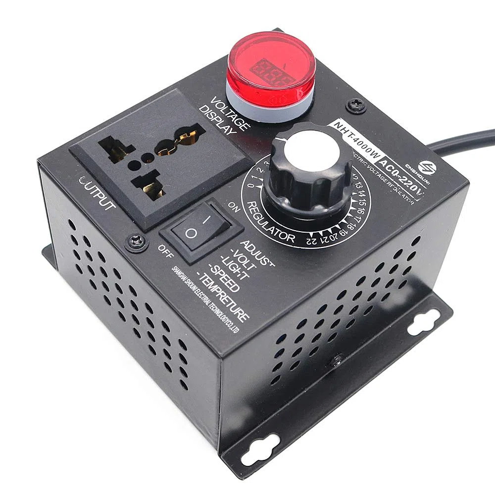 AC 220V 4000W Regulador de Voltaje Ajustable Controlador de Velocidad del Motor Controlador de Control de Ventilador